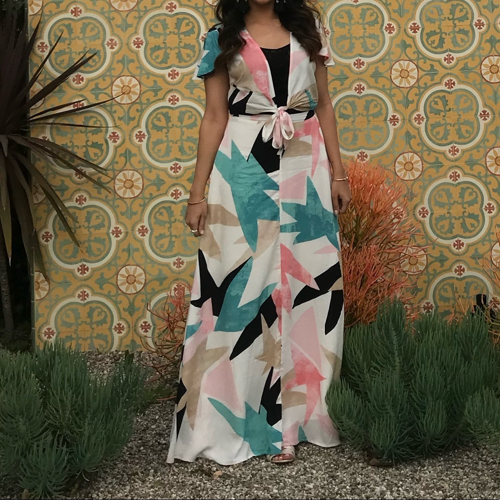lulu top skirt co ord set